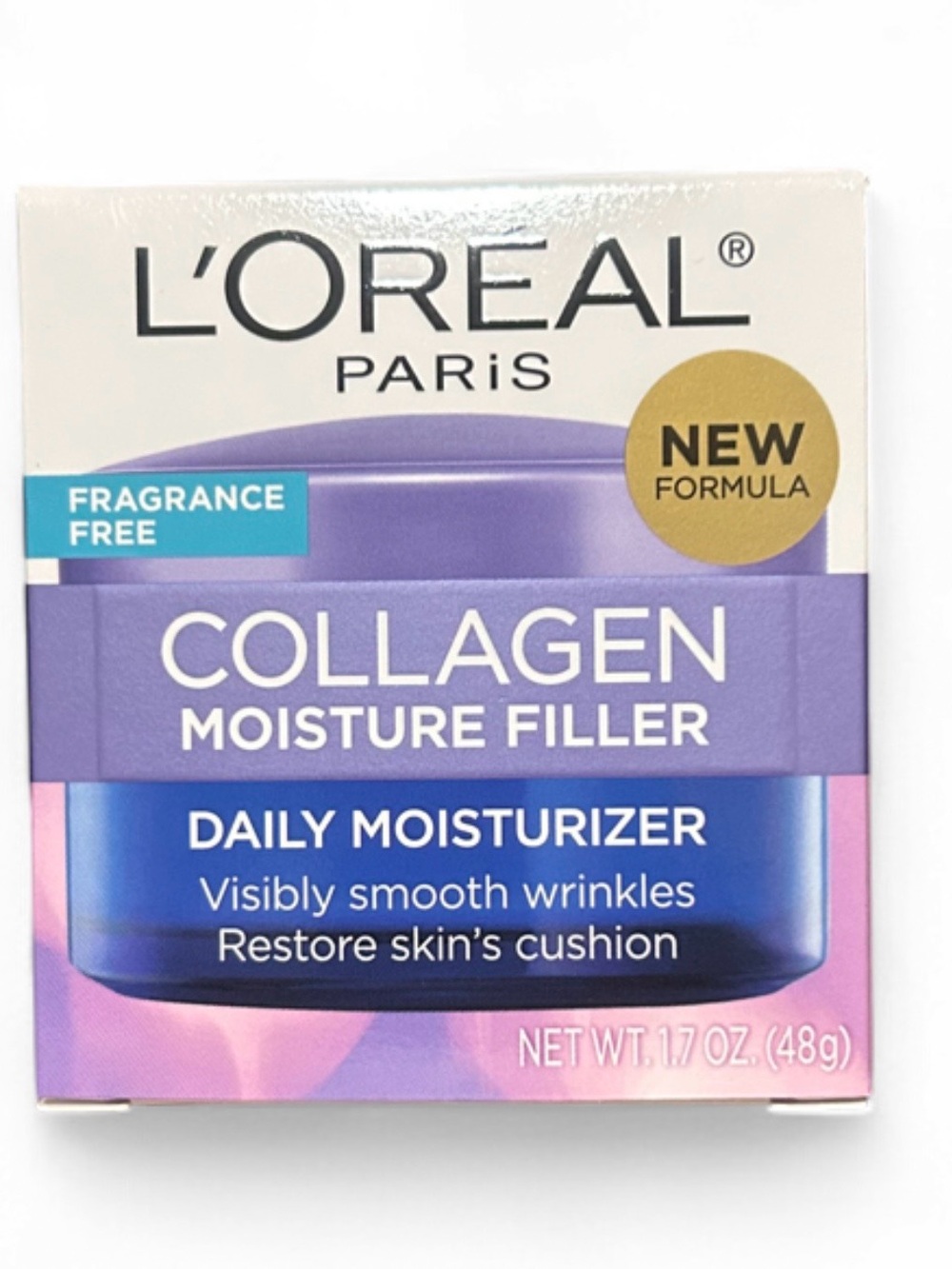 L'Oreal Collagen Moisture Filler Daily Moisturizer - Purple & Blue
